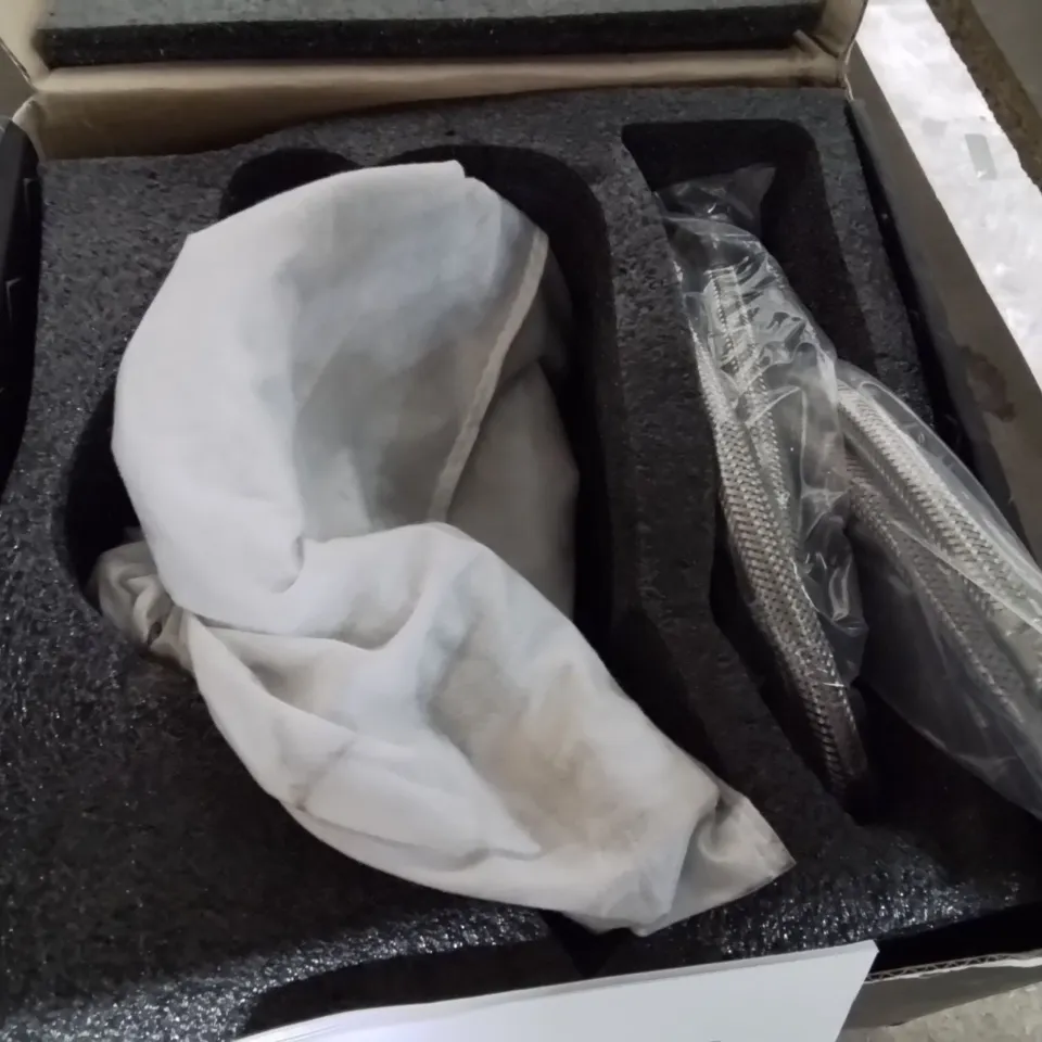 BOXED QUALITY DESIGNER MODERN SOLID FAUCET -BLACK-