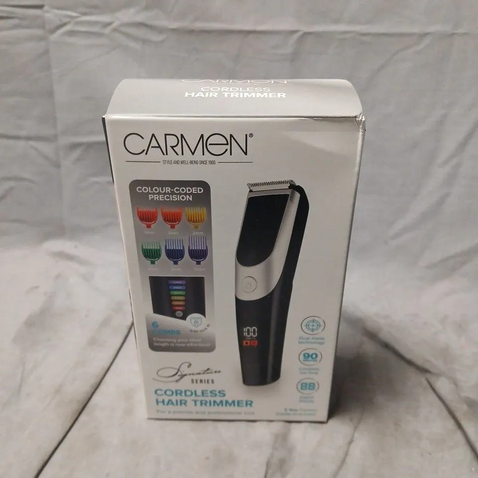 BOXED AND SEALED CARMEN CORDLESS HAIR TRIMMER
