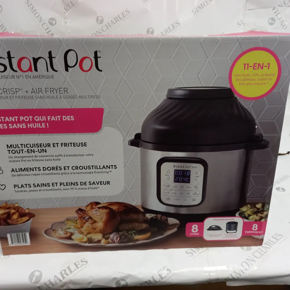 BOXED INSTANT POT PRO CRISP + AIR FRYER