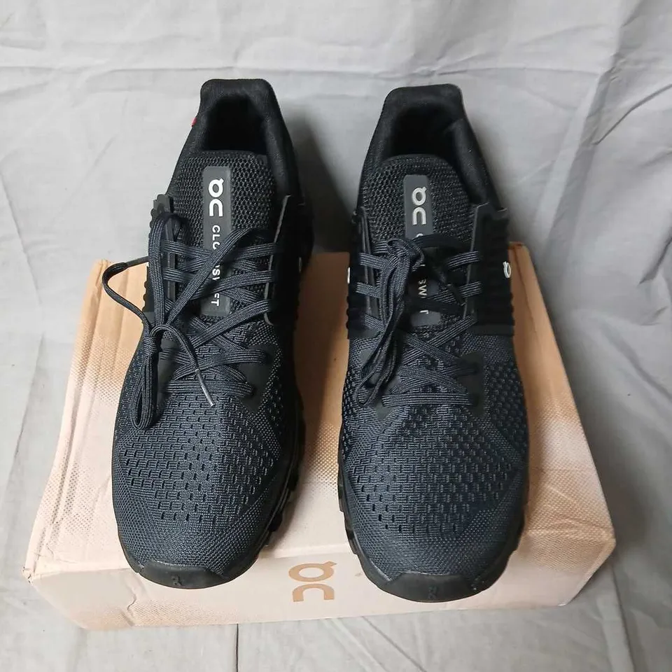 ON CLOUD RUNNING SNEAKERS – BLACK/GRAPHITE, US 11 (UK 10.5 / EU 45)