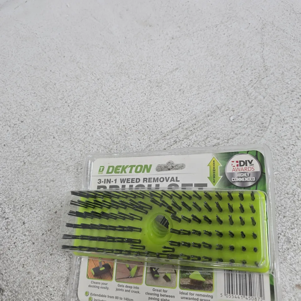 DEKTON 3 IN 1 WEED REMOVAL BRUSH KIT