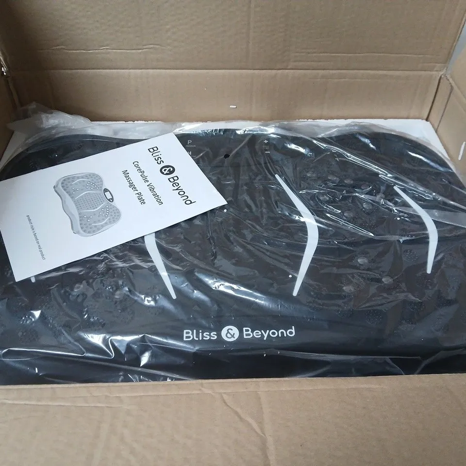 BLISS & BEYOND COREPULSE VIBRATION MASSAGE PLATE – BLACK, BOXED
