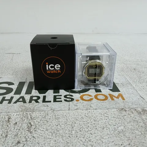 ICE WATCH DIGIT RETRO BLACK GOLD SMALL IN BOX