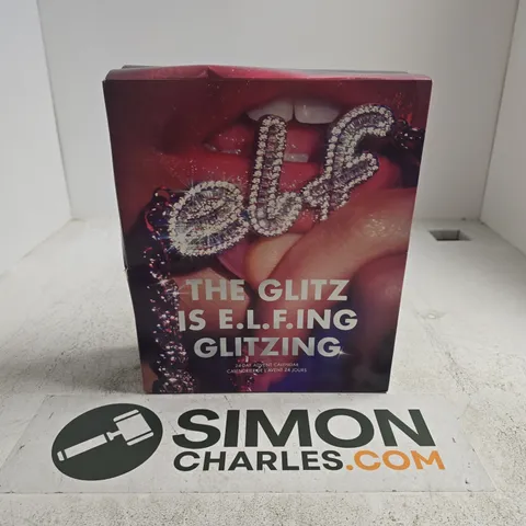 BOXED RARE E.L.F. 2025 GLITZ IS E.L.F.ING GLITZING ADVENT CALENDAR 24 DAY 