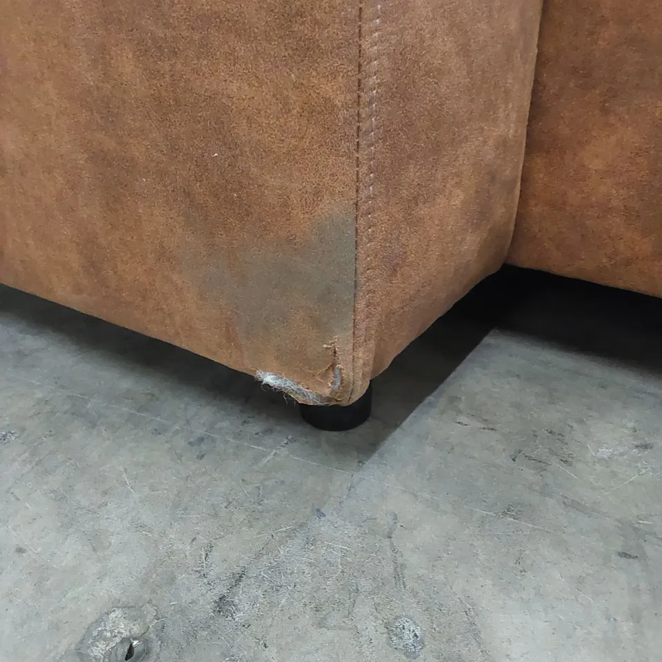 DESIGNER CLARKSON CORNER CHAISE SOFA - CHESNUT