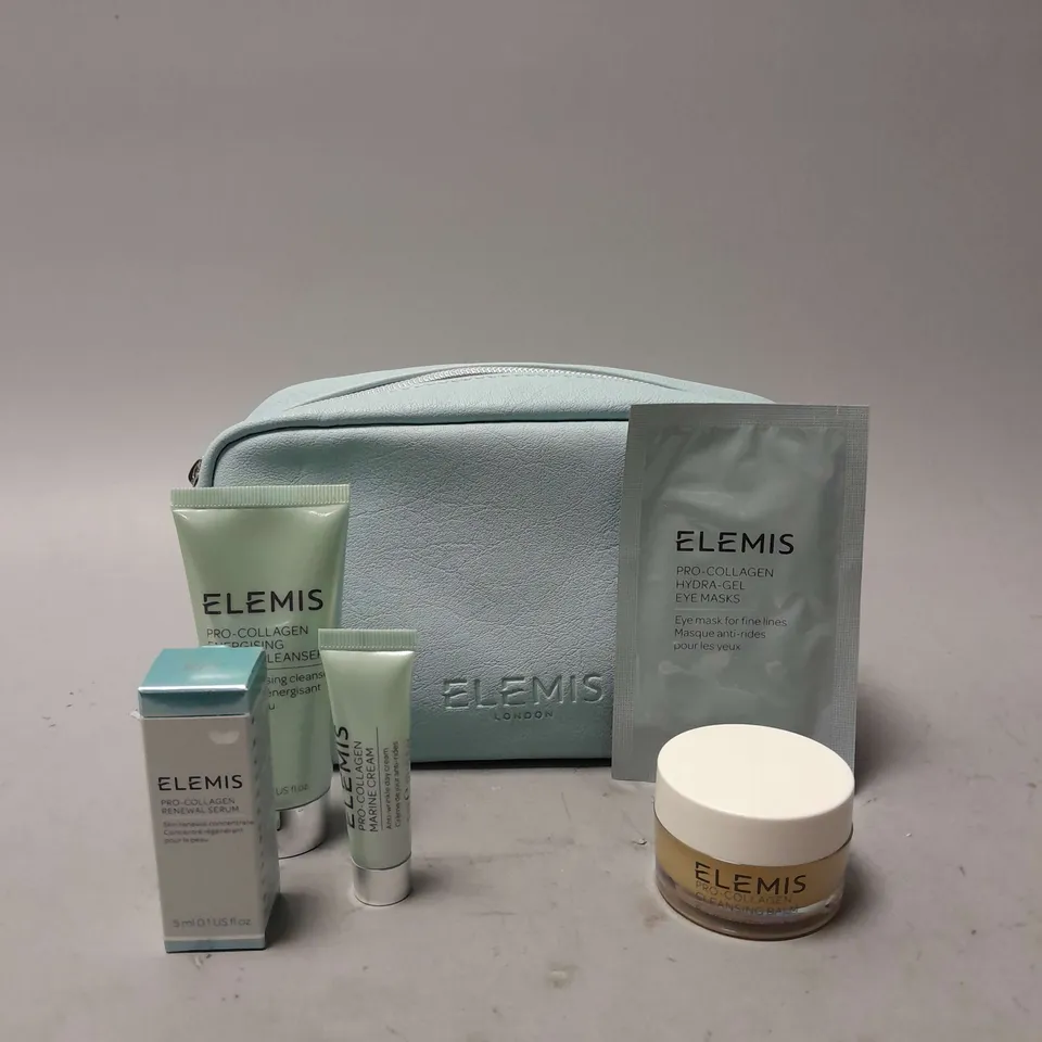 ELEMIS PRO-COLLAGEN TRY-ME KIT INLCUDES 5 ITEMS (CLEANSING BALM 20G, RENEWAL SERUM 5ML, HYDRA-GEL EYE MASKS, ENERGISING MARINE CLEANSER 30ML AND MARINE EYE CREAM)