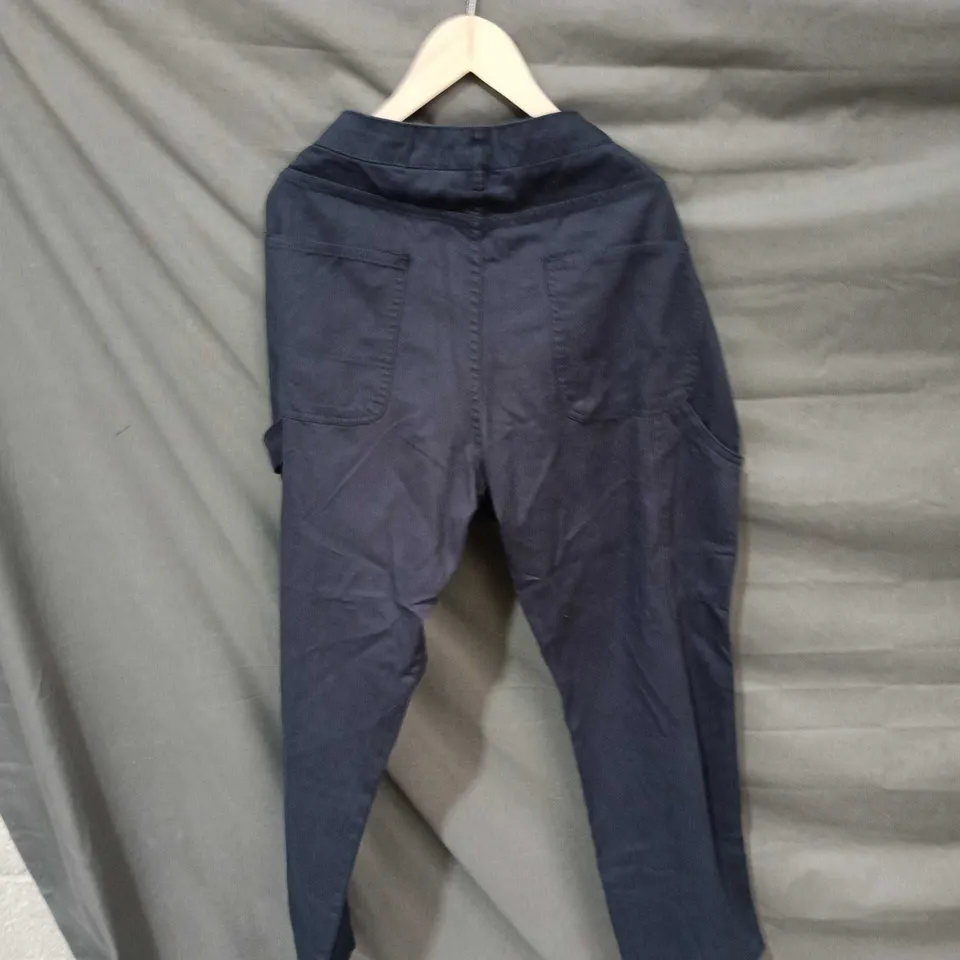 KANGAROO POO NAVY CARGO TROUSERS SIZE L 