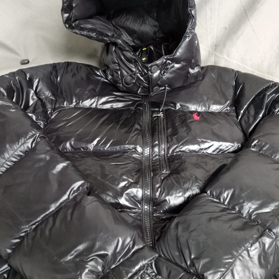 POLO RALPH LAUREN PADDED COAT IN BLACK - SIZE M
