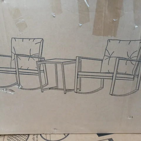 SANTA MONICA ROCKER SET WITH PADDED SEATS