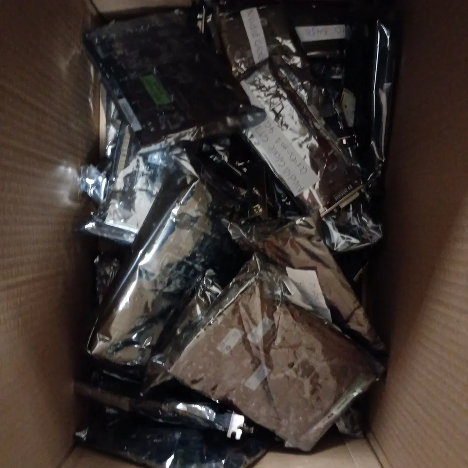 BOX OF APPROXIMATELY 15 ASSORTED COMPUTER GRAPHICS CARDS