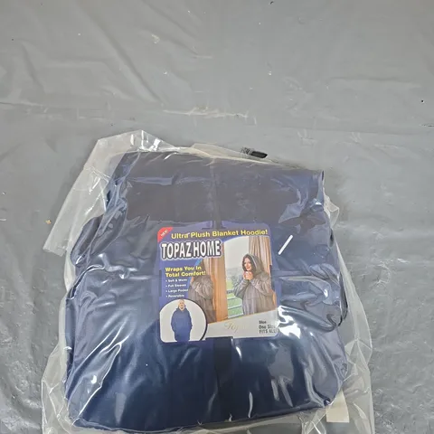 TOPAZ HOME ULTRA PLUSH BLANKET HOODIE – BLUE, ONE SIZE 10 ITEMS IN TOTAL .
