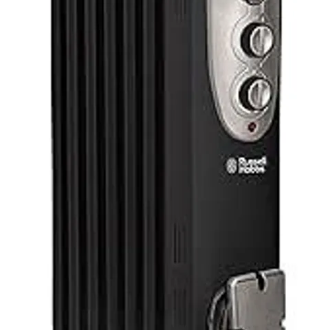 BOXED RUSSELL HOBBS RHOFR5001B PORTABLE OIL-FILLED RADIATOR - BLACK