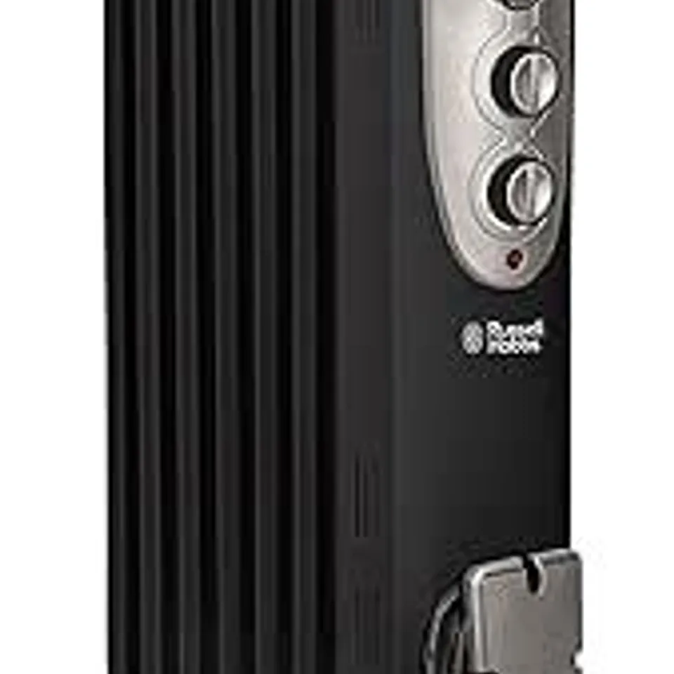 BOXED RUSSELL HOBBS RHOFR5001B PORTABLE OIL-FILLED RADIATOR - BLACK