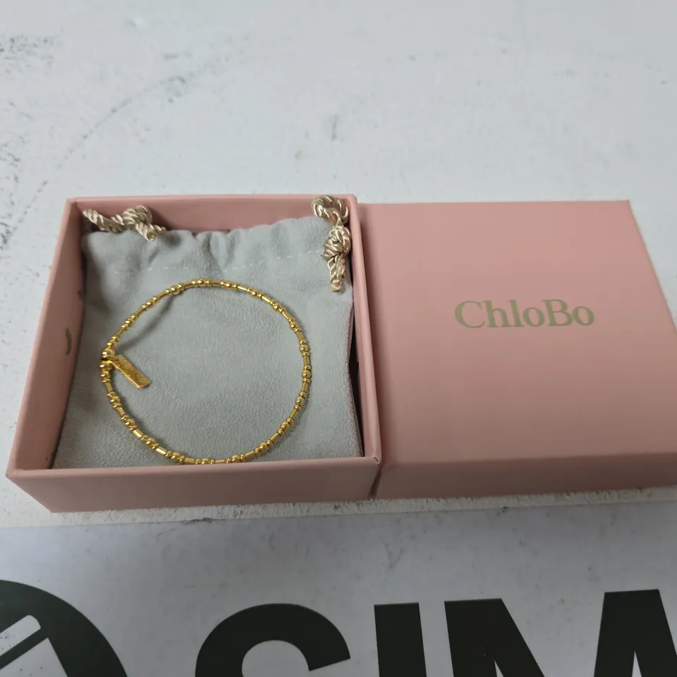 CHLOBO GOLD-TONE BEADED BRACELET – BOXED