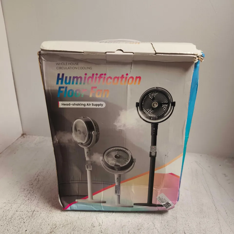 BOXED HUMIDIFICATION FLOOR FAN