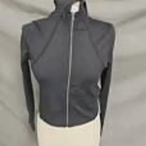 MENNANCE 1/4 ZIP KANGAROO POCKET HOODIE IN BLACK SIZE L