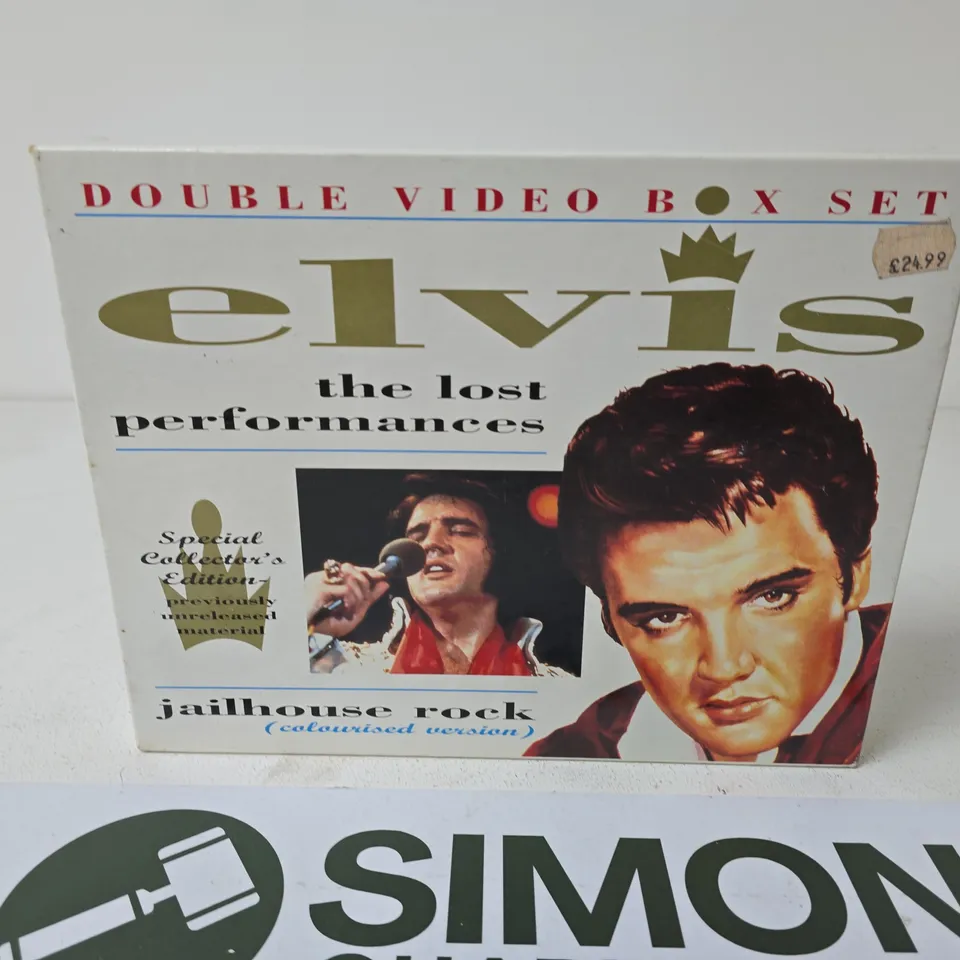 ELVIS: THE LOST PERFORMANCES - DOUBLE VIDEO BOX SET (VHS)