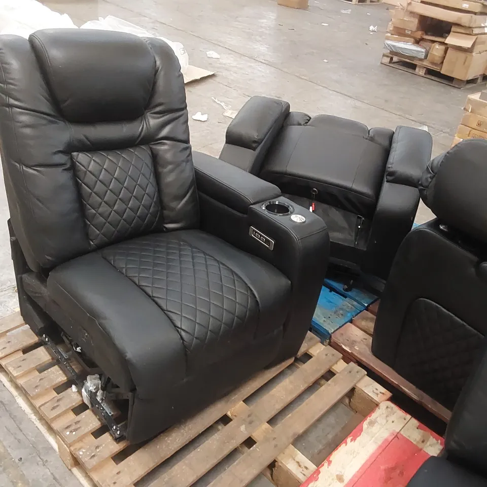 4x DESIGNER FAUX LEATHER ELECTRIC ARMCHAIR PARTS (4 PALLETS)