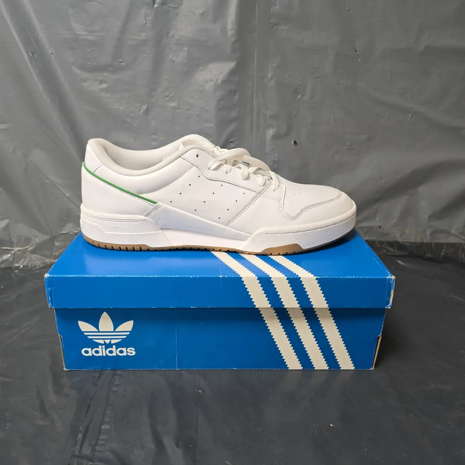 ADIDAS TEAM COURT 2 TRAINERS - WHITE - SIZE 12.5