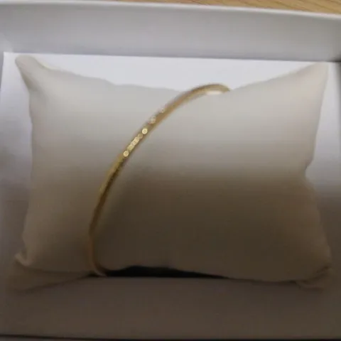 GOLD 9CT ITALIAN GOLD TEXTURED BANGLE 1.1G