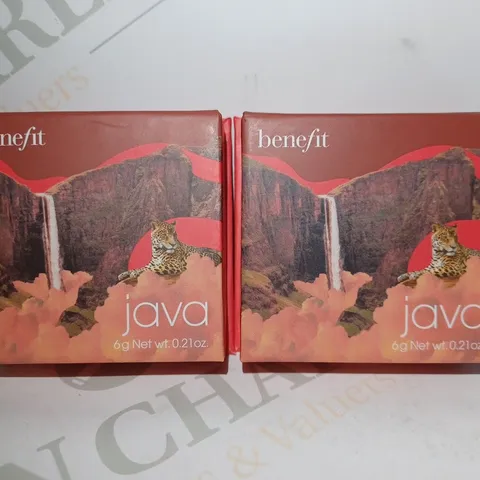 LOT OF 2 BENEFIT COSMETICS WANDERFUL WORLD SILKY-SOFT POWDER BLUSH - ROSY MOCHA BLUSH