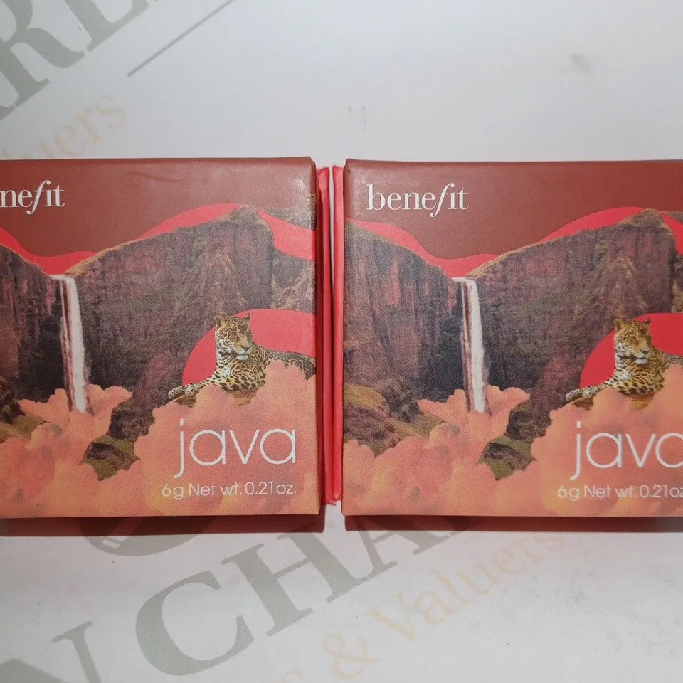 LOT OF 2 BENEFIT COSMETICS WANDERFUL WORLD SILKY-SOFT POWDER BLUSH - ROSY MOCHA BLUSH