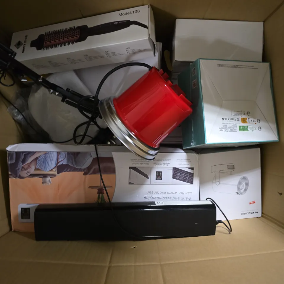 APPROXIMATELY 12 ASSORTED ELECTRICAL ITEMS TO INCLUDE PROJECTOR, VIDEO MONITOR, SOUNDBAR, ETC - COLLECTION ONLY