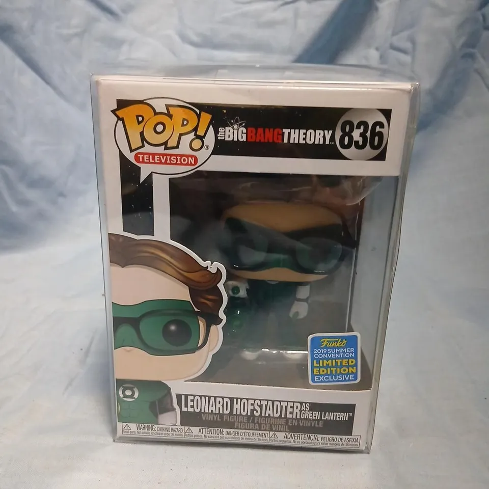FUNKO POP! TELEVISION: LEONARD HOFSTADTER AS GREEN LANTERN (836) - THE BIG BANG THEORY - LIMITED EDITION EXCLUSIVE