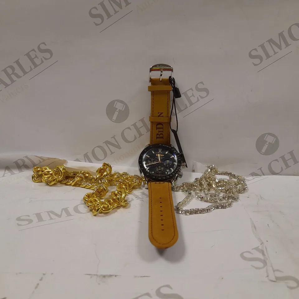 LOT OF APPROX 15 ITEMS TO INCLUDE-WATCH-CHAIN
