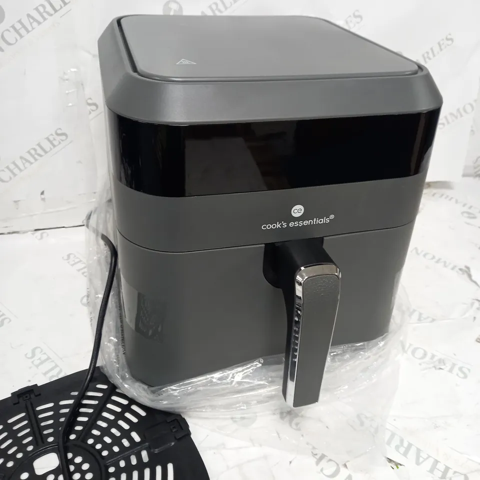 COOK'S ESSENTIALS 5.8L AIR FRYER IN SLATE GREY