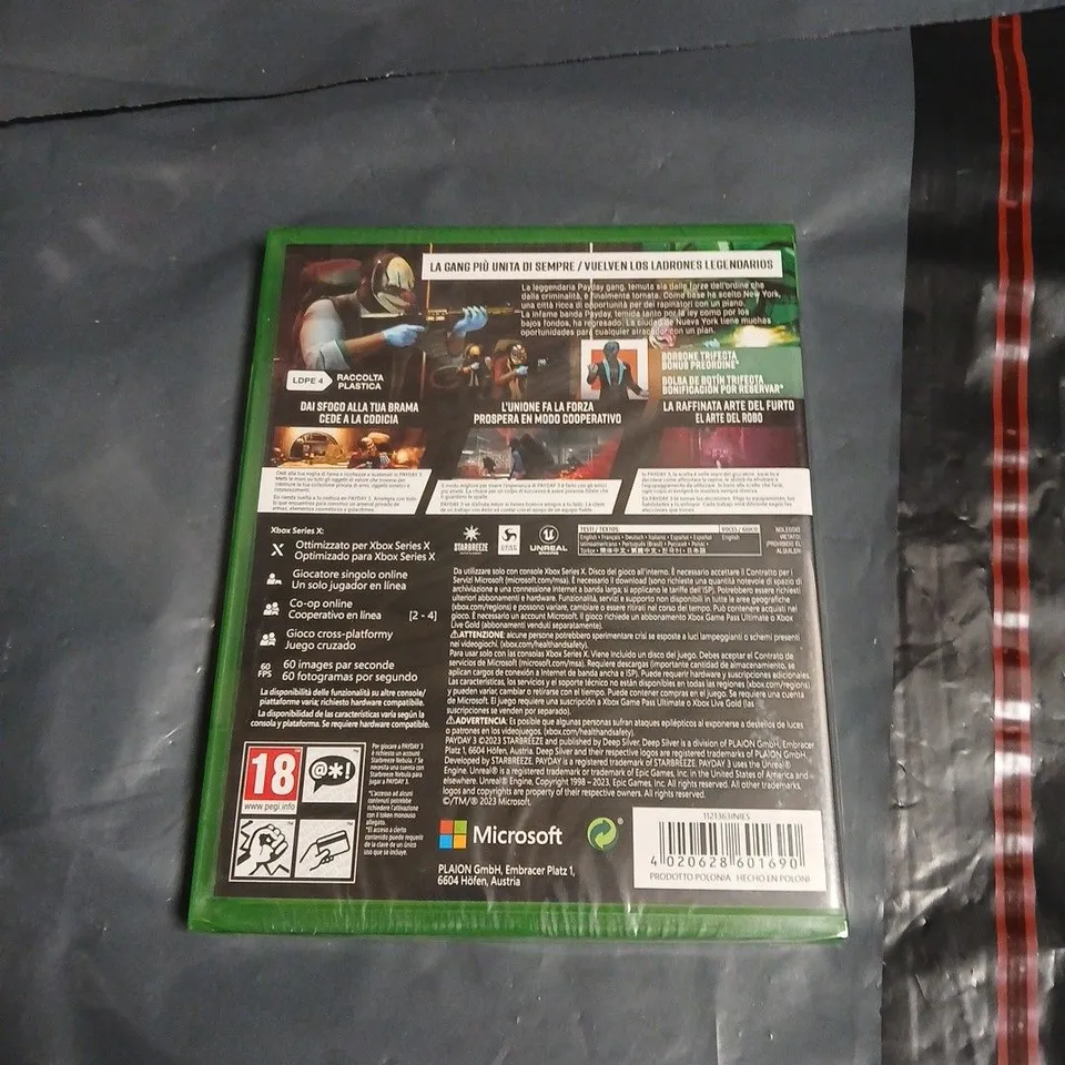 APPROXIMATELY 5 X PAYDAY 3 DAY ONE EDITION – XBOX SERIES X - NON UK EDITION 
