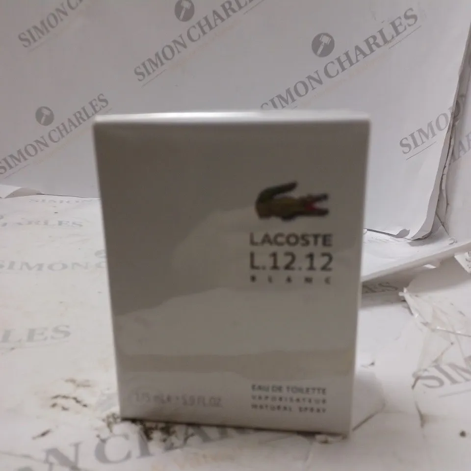 BOXED AND SEALED LACOSTE L.12.12 BLANC EAU DE TOILETTE 175ML