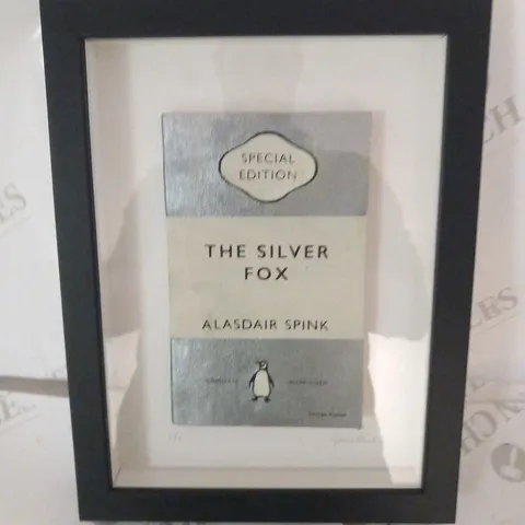 SPECIAL EDITION THE SILVER FOX ALASDAIR SPINK FRAMED BOOK