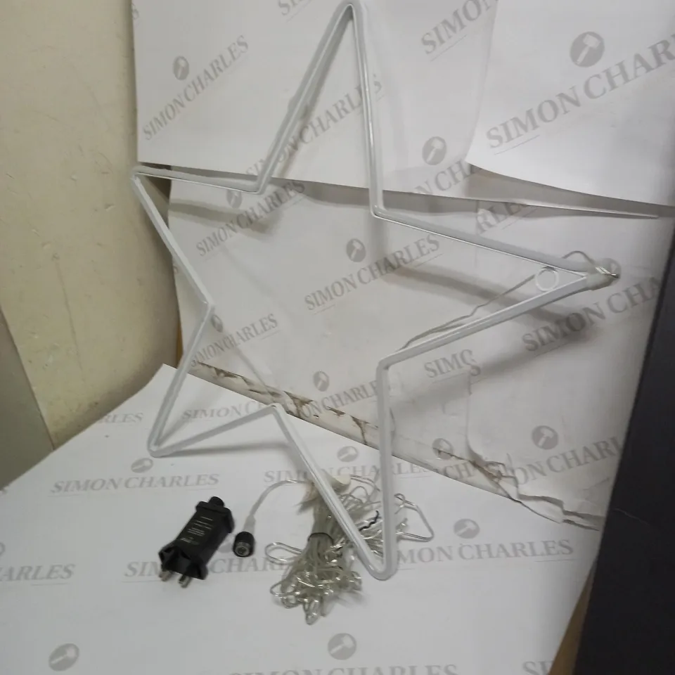 JOHN LEWIS NEON STAR LIGHT, LARGE, PURE WHITE