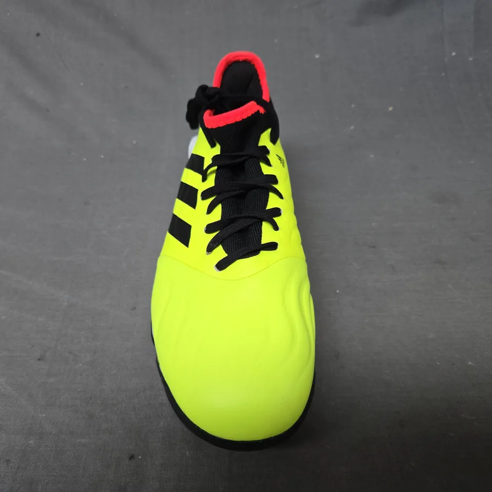 PAIR OF ADIDAS COPA SENSE 3 SHOES IN NEON LIME GREEN UK SIZE 7