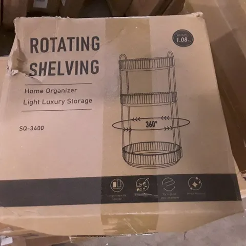 BOXED 3 LAYER ROTATING SHELVING 