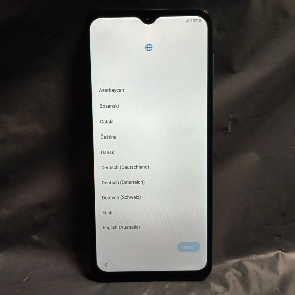 SAMSUNG GALAXY A12 MOBILE PHONE IN BLUE