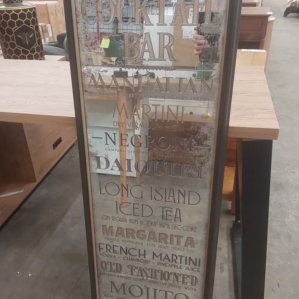 COCKTAIL BAR MIRROR 1100X400MM