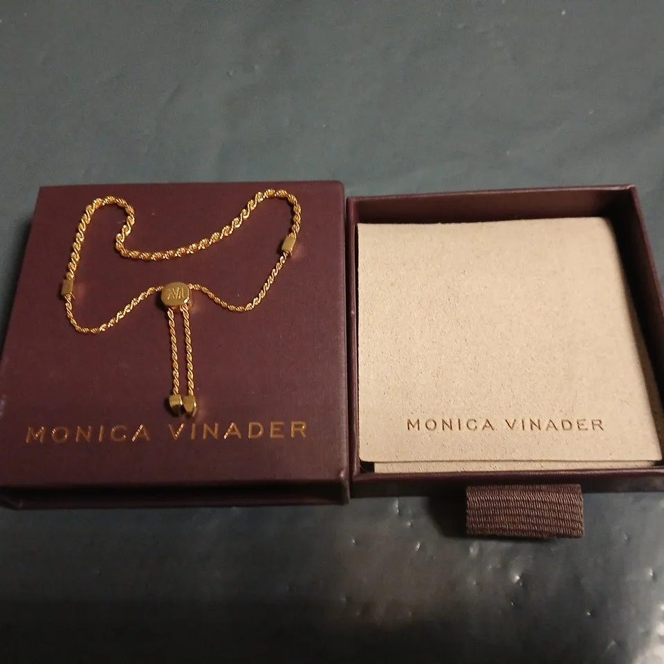 BOXED MONICA VINADER CORADDA CHAIN FREINDSHIP BRACELET