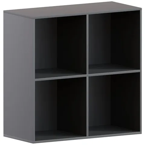 BOXED LASSIC DURHAM 2X2 CUBE STORAGE UNIT - BLACK (1 BOX)
