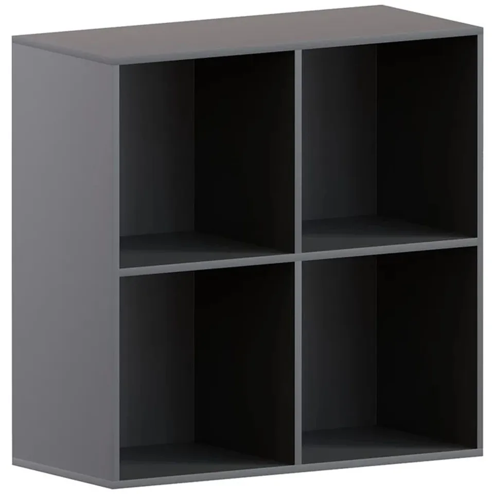 BOXED LASSIC DURHAM 2X2 CUBE STORAGE UNIT - BLACK (1 BOX)