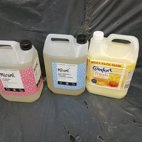 CONFORT FRESH, MINIML LAUNDRY LIQUID AND NON BIO LAUNDRY LIQUID - collection only 