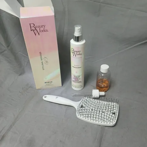 BEAUTY WORKS STYLING HEROES HAIR CARE KIT – SPRAY, OIL & BRUSH