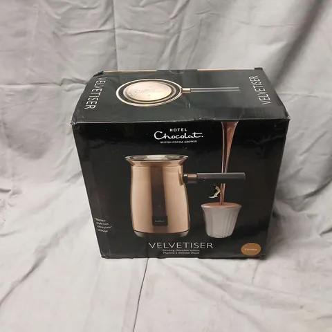HOTEL CHOCOLAT VELVETISER COPPER FINISH ELECTRIC DRINKING CHOCOLATE MAKER – BOXED