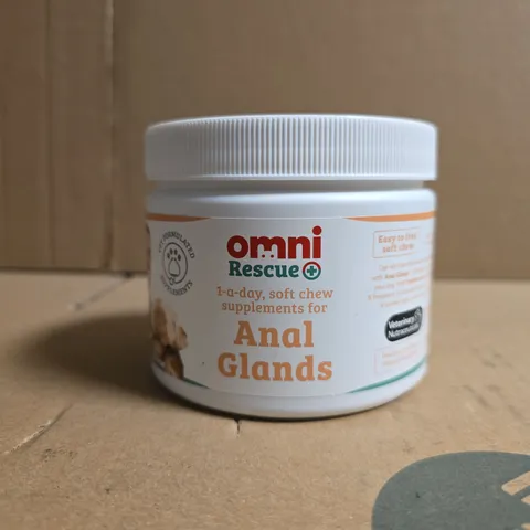 OMNI RESCUE+ ANAL GLANDS SOFT CHEW SUPPLEMENTS FOR DOGS