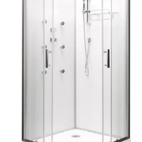 BOXED VIDALUX HYDRO SS78 WHITE SHOWER CABIN 800×800MM (3 BOXES)